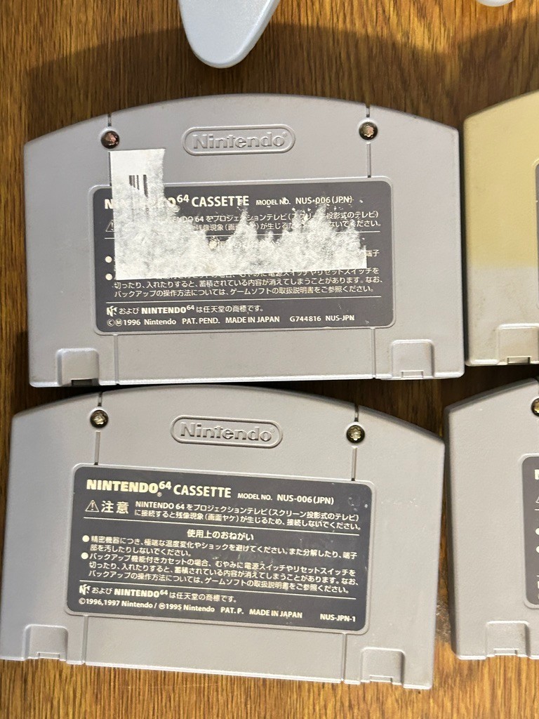 Nintendo 64 NUS-001 JPN TESTED 2 Controllers Tight Sticks 6 Games Mario Smash