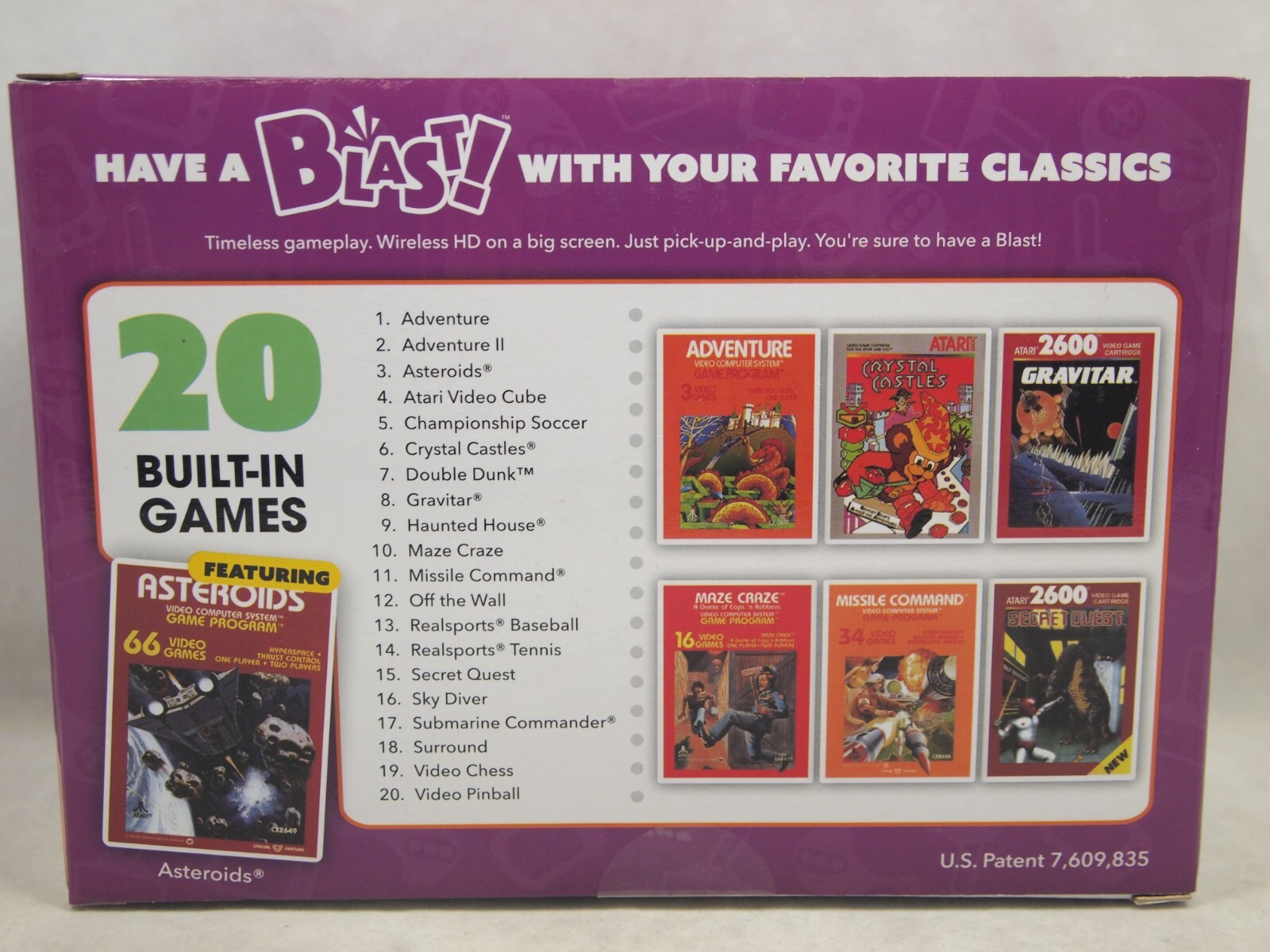 Atari 2600 Flashback Blast! 20 Built-in Games HDMI Wireless Controller vol 2 new