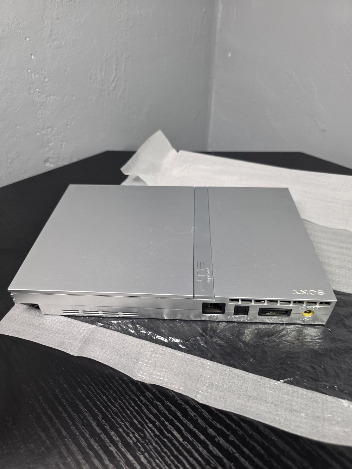 PS2 Slim Satin Silver PLAYSTATION 2 Console SCPH-77001 (Read DESCRIPTION)