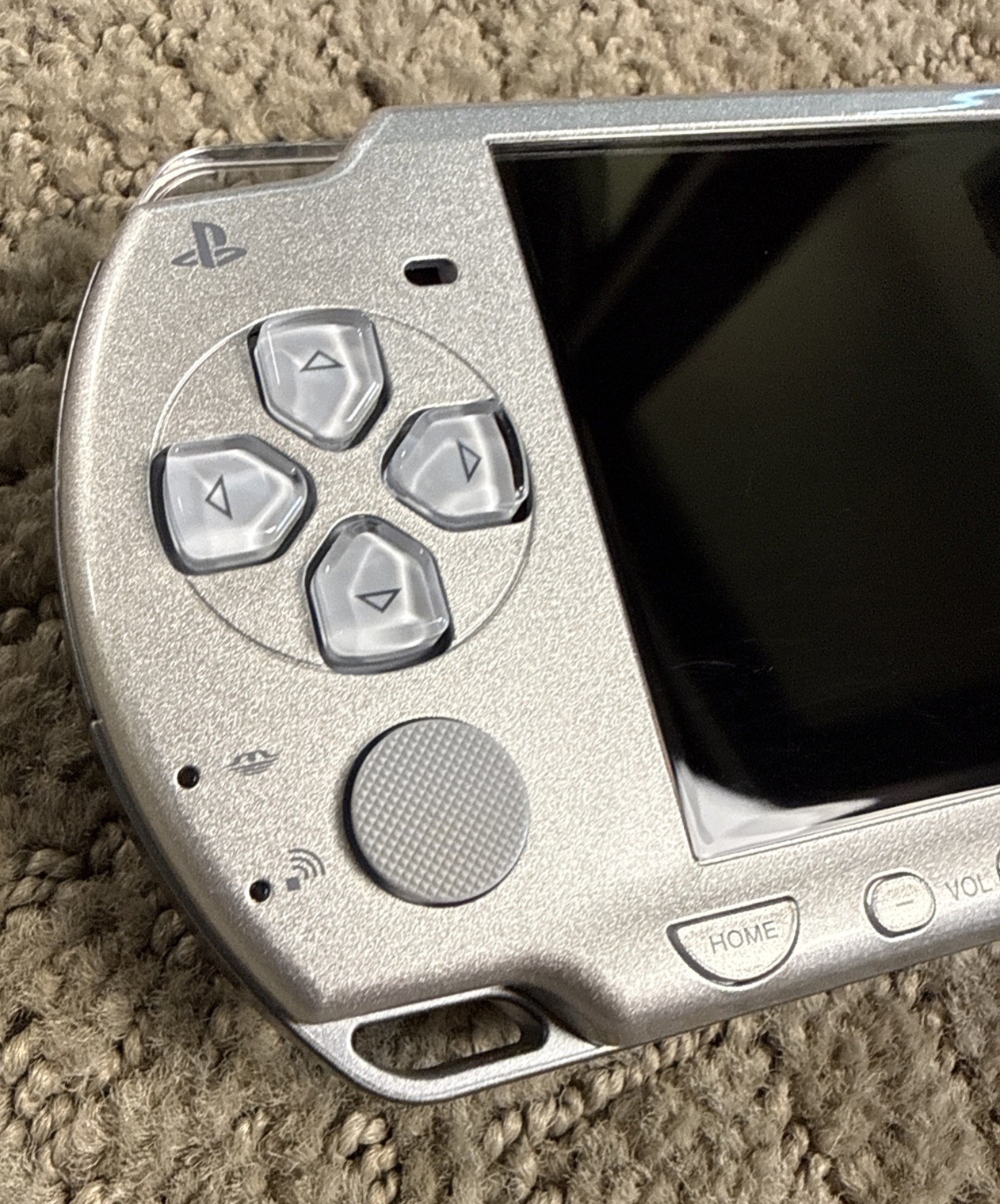 Sony PSP 2001 Handheld Console Silver w Battery Charger SD Game Tested Near Mint