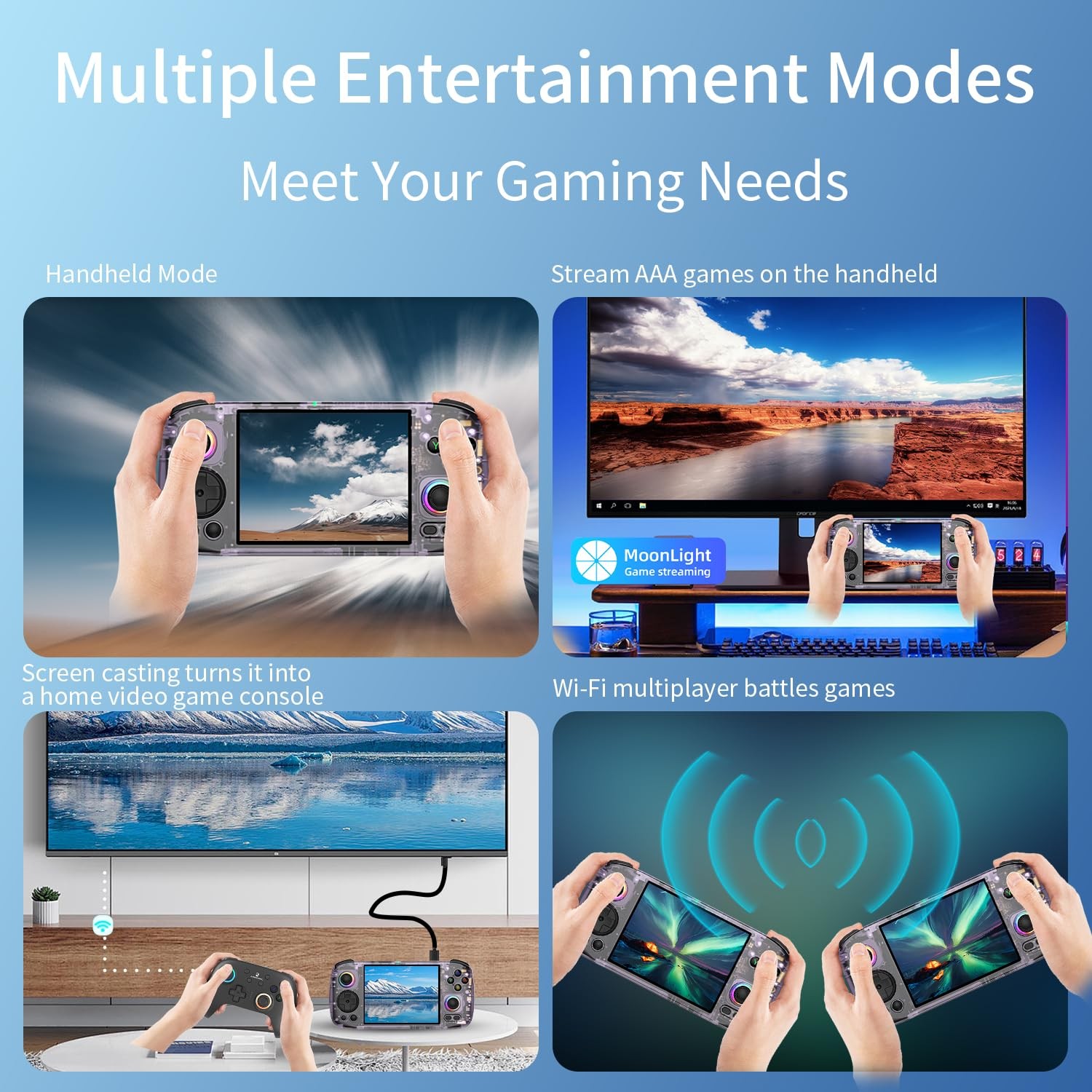 RG 406H Retro Handheld Game Console 4» IPS Screen Android 13 System Built-in…
