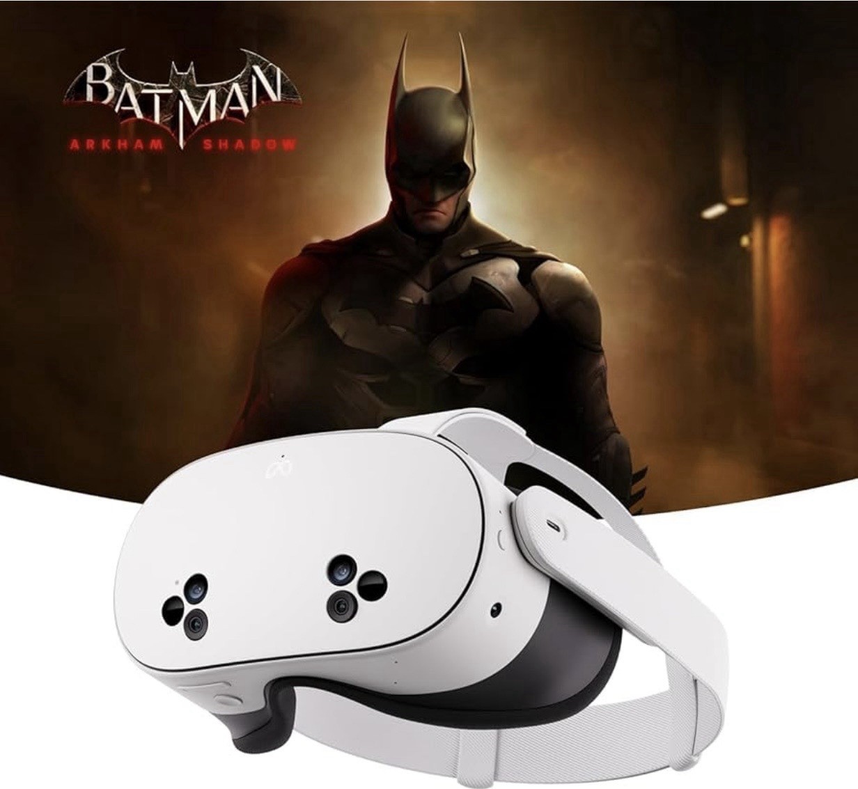 Meta Quest 3S All-in-One VR Headset w/ Batman: Arkham Shadow – White – 128GB