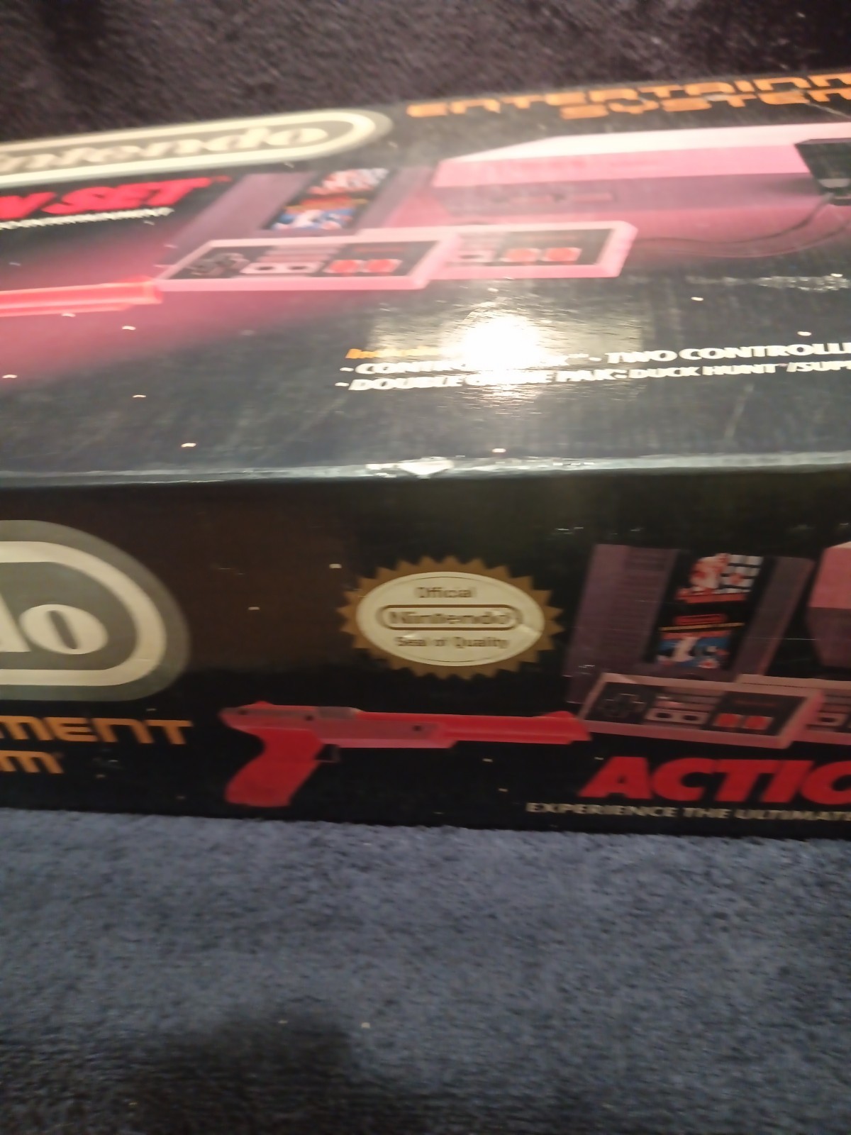 Nintendo Nes Action Set Console System Complete in Box (Cib) Controllers / Games