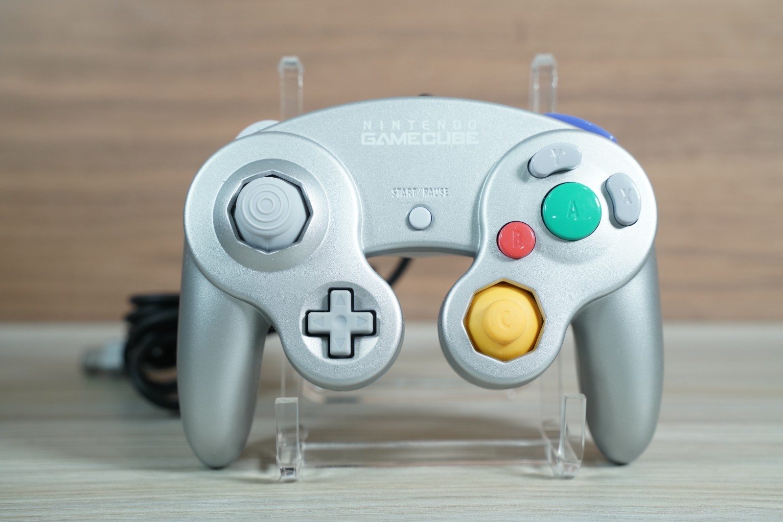 Nintendo GameCube Console DOL-101 Platinum Silver cables &OEM controller TESTED