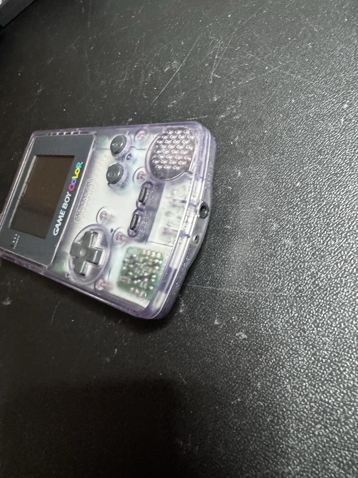 Nintendo Game Boy Color Atomic Purple W/ 4 Games Tested Works Great Yugioh Buffy