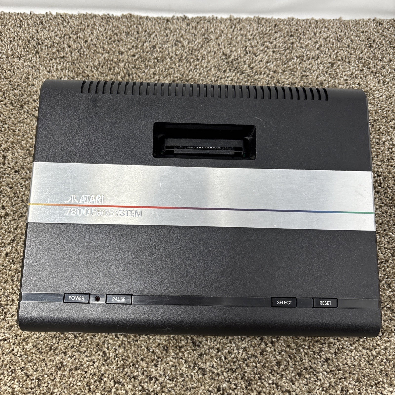 Atari 7800 Video Game Console With Controllers Game TESTED Bundle Lot In Box