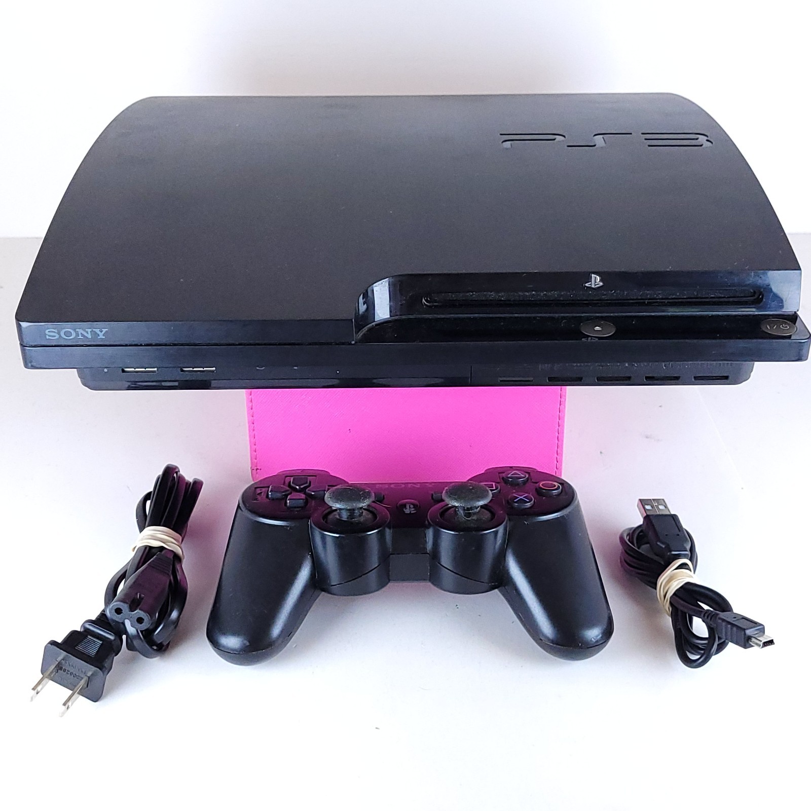 Sony PlayStation 3 PS3 Slim Console 250GB CECH-2001B w/Controller & Cables