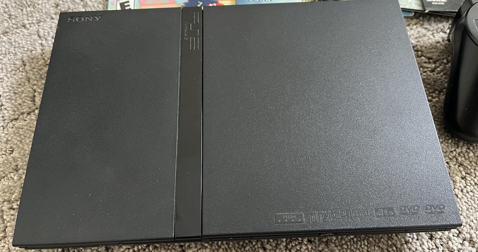 SONY PS2 PLAYSTATION 2 SLIM CONSOLE W/BUNDLE, GAME LOT, MEMORY CARDS NEAR MINT!!