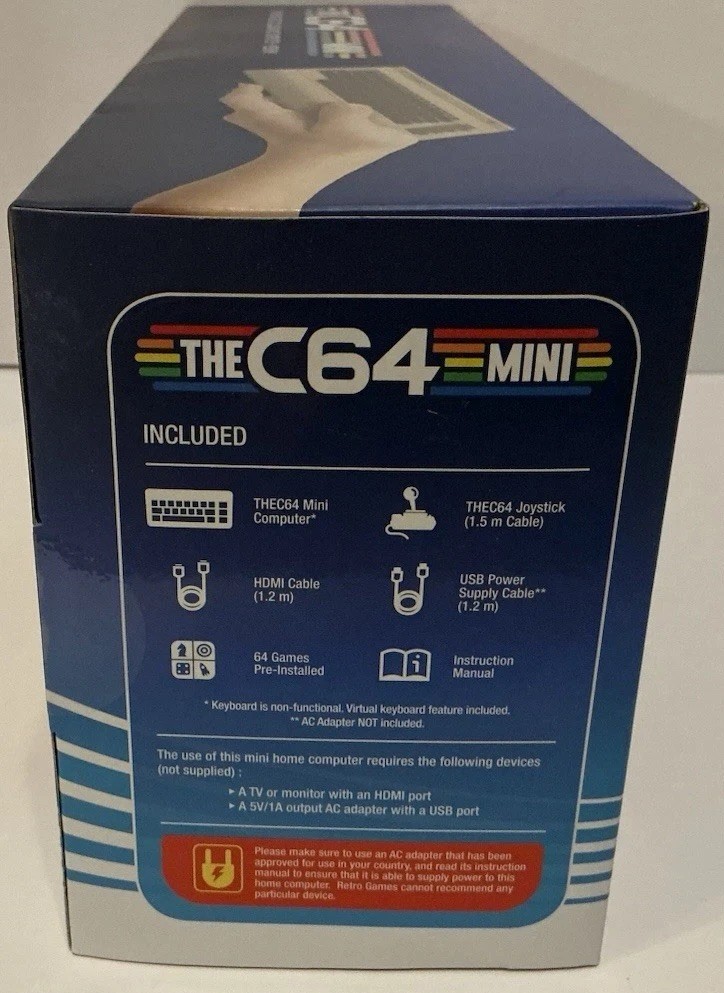 THE C64 MINI COMMODORE 64 BOXED HDMI CONSOLE BRAND NEW FACTORY SEALED