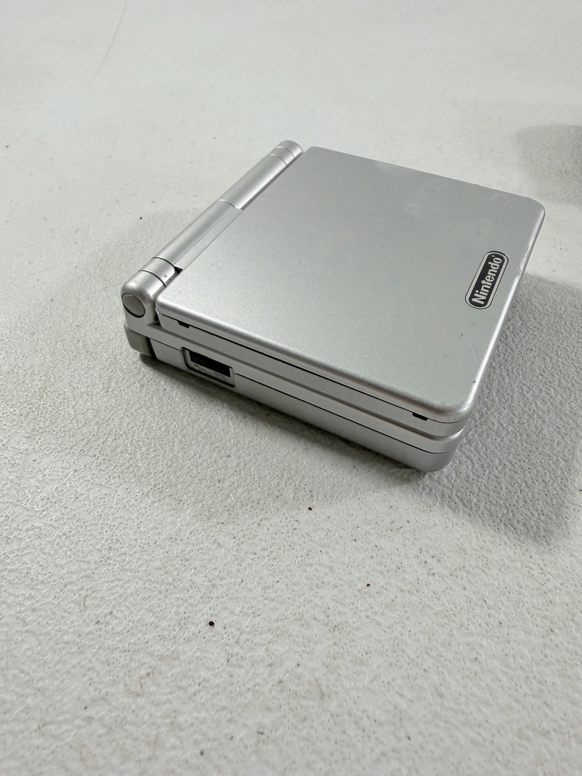 Nintendo Game Boy Advance SP AGS-001 Silver w/ Charger TESTED WORKING