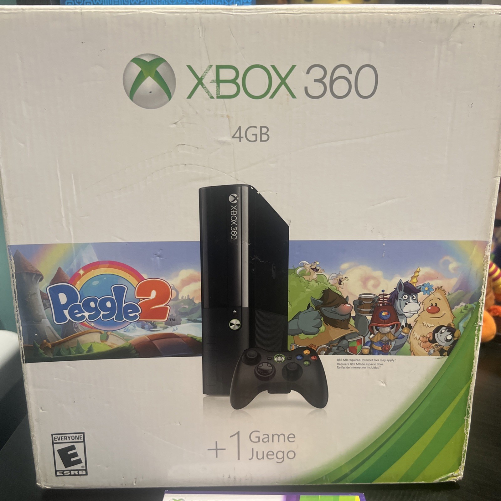 Microsoft Xbox 360 E 4GB Video Games Console – Black – Original Box & Kinect