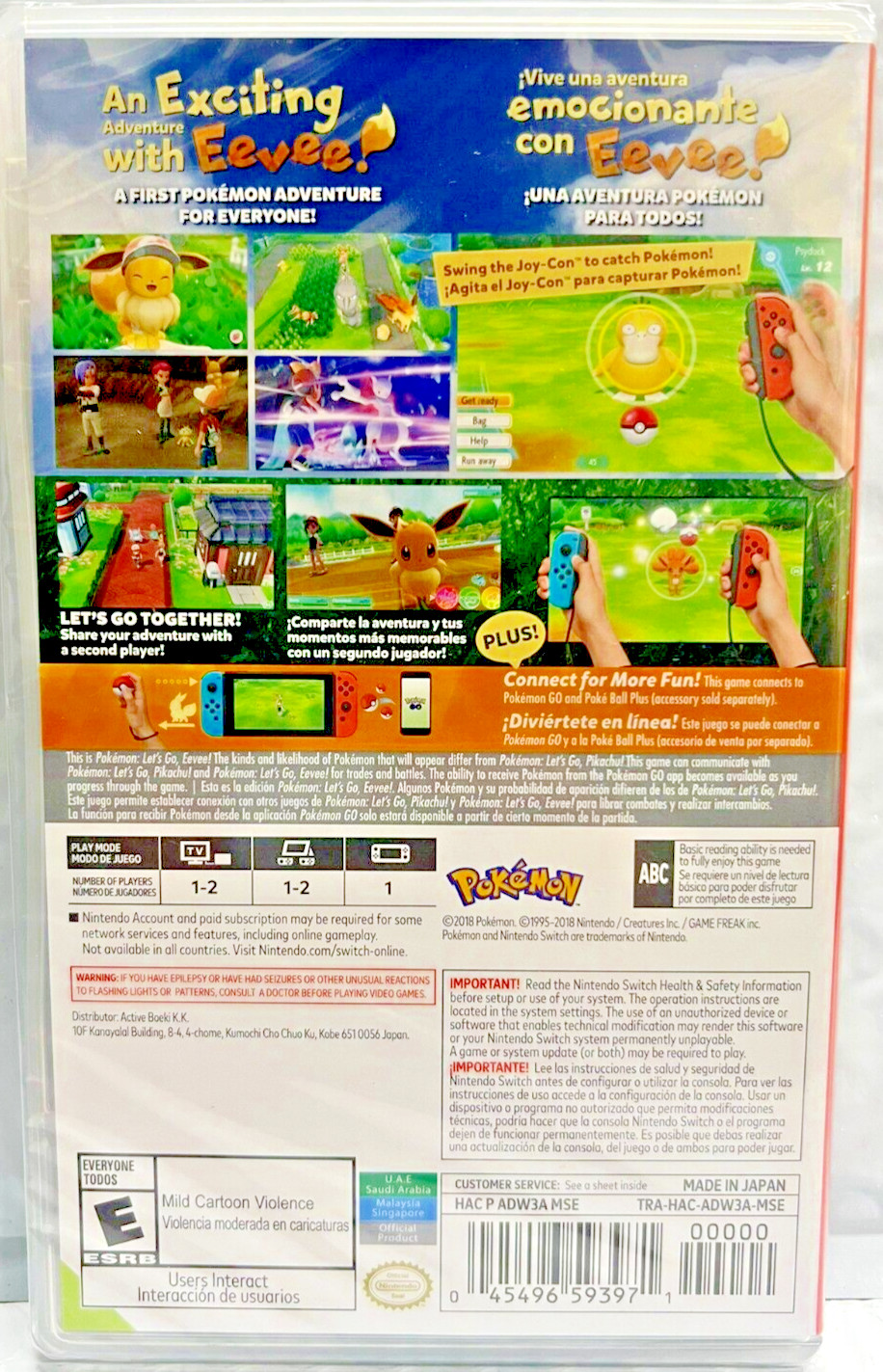 Pokemon Let’s Go Eevee – Nintendo Switch Brand New