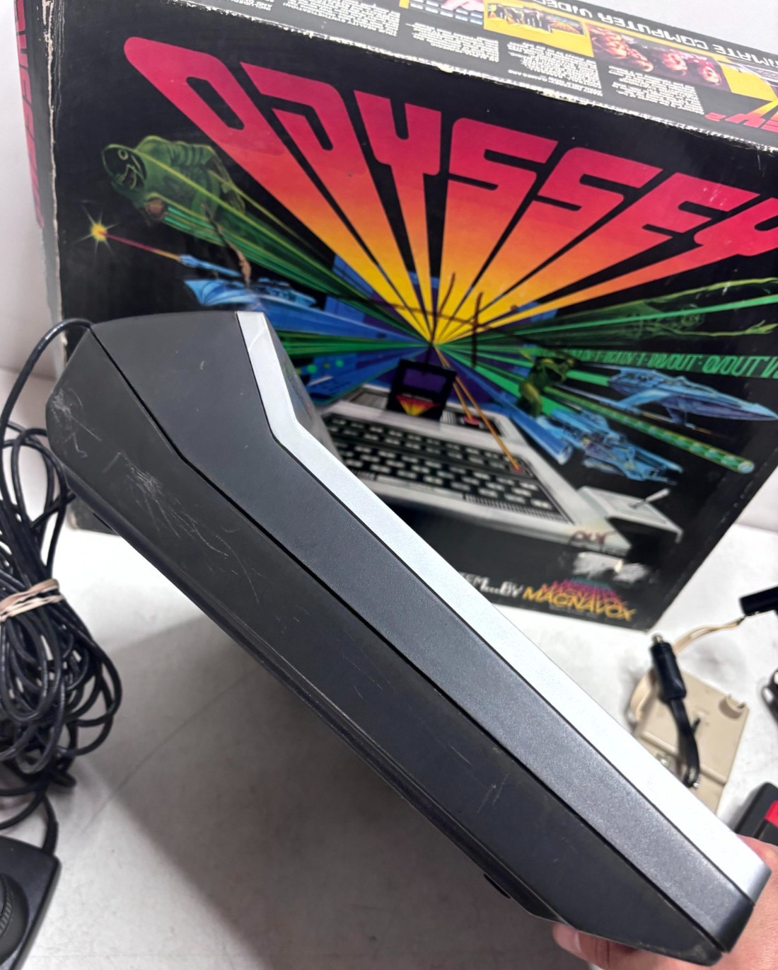 Vintage Magnavox Odyssey 2 Console Complete Boxed Bundle Model 7600 Untested