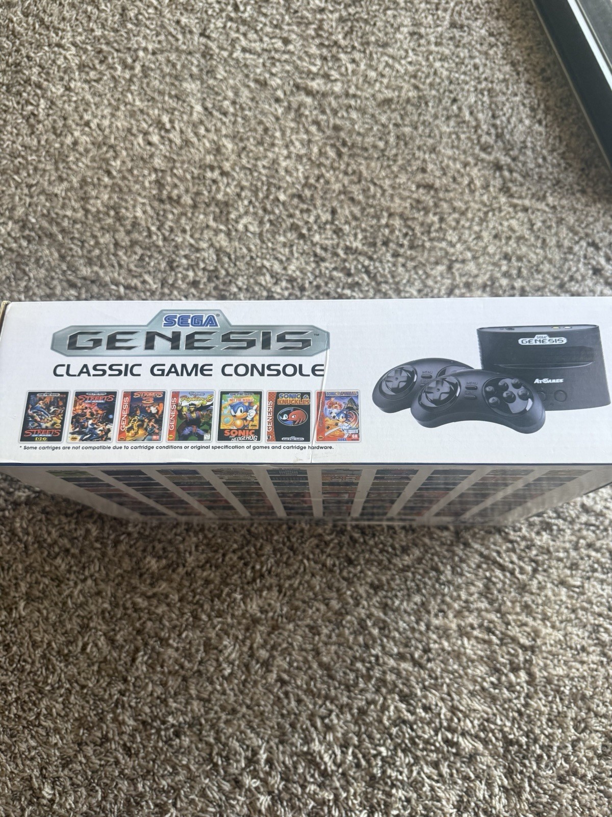 SEGA Genesis Classic Black Game Console with 80 Preloaded Games w/Sonic Hedgehog