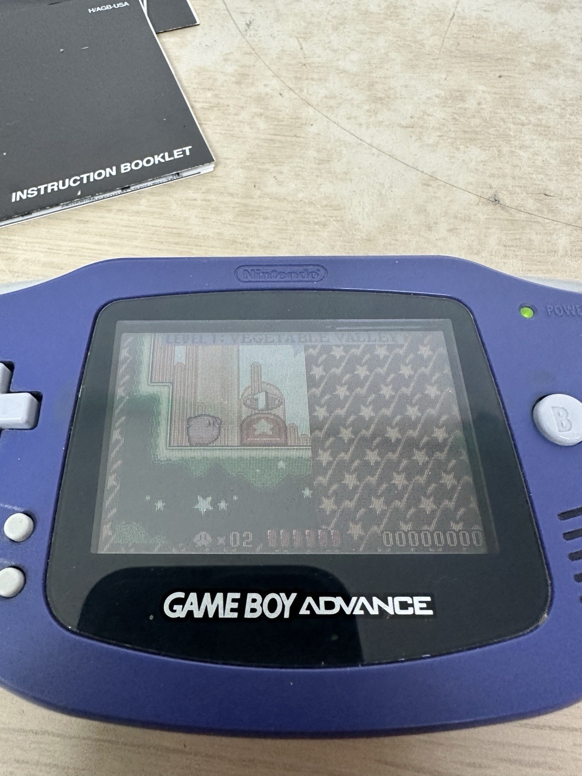 Nintendo Game Boy Advance AGB-001 Indigo Purple GBA Complete in Box CIB – WORKS!