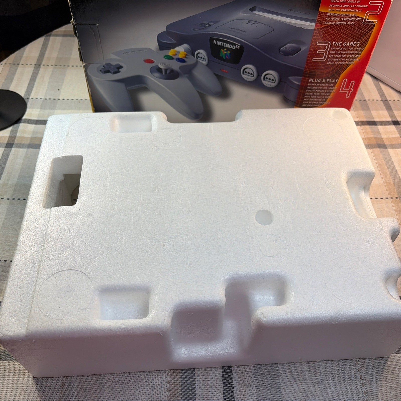 Nintendo 64 System N64 Console OEM CIB T&W W/Collectors Protective Cover CLEAN