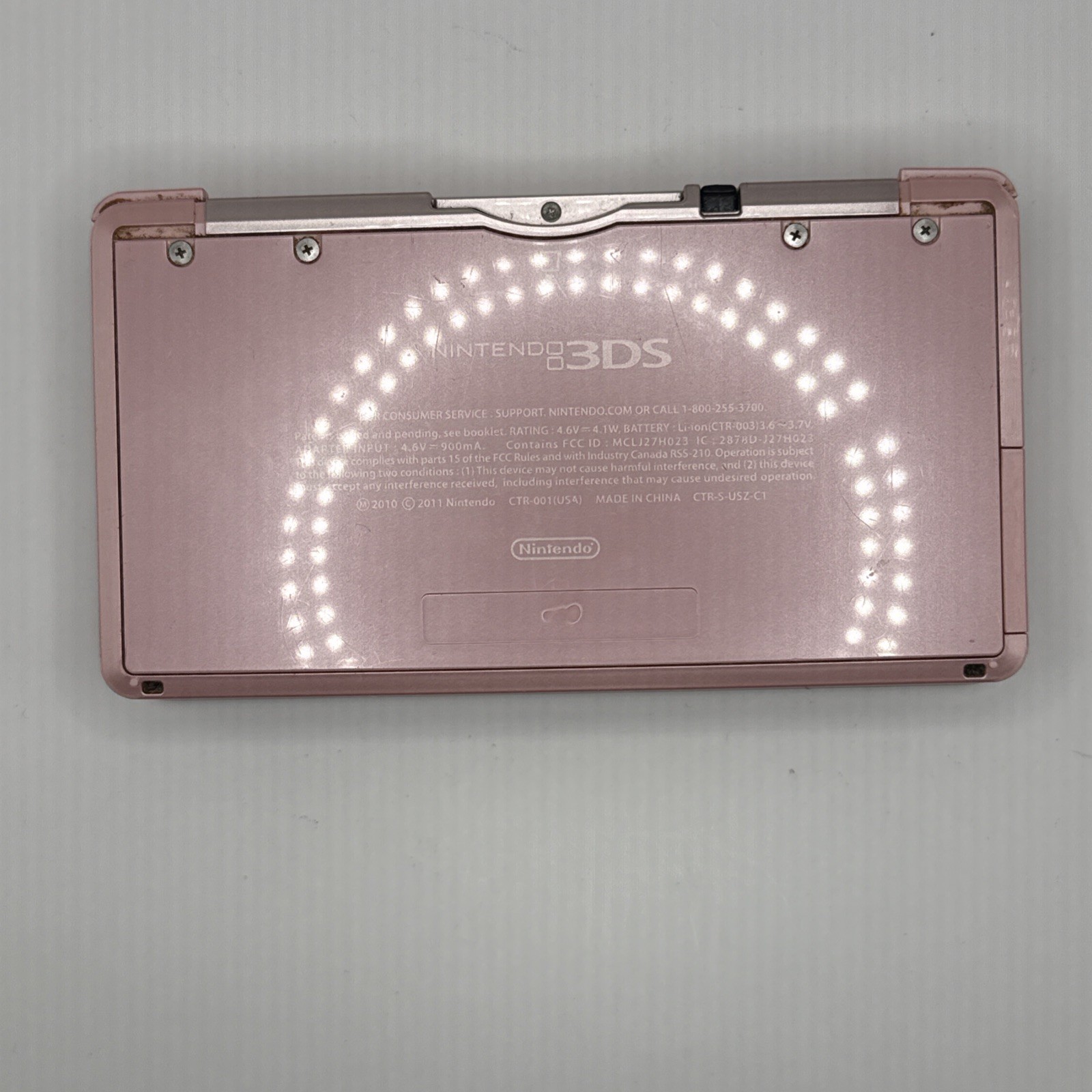 Nintendo 3DS Console (Pearl pink Edition) W/ 2GB SD Card and Case – TESTED