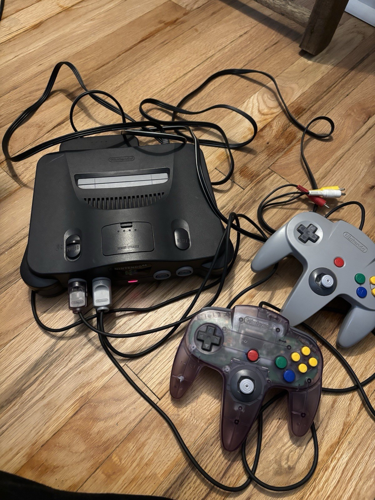 Nintendo 64 Console Bundle With 2 Controllers Gray Atomic Purple Jumper Pack