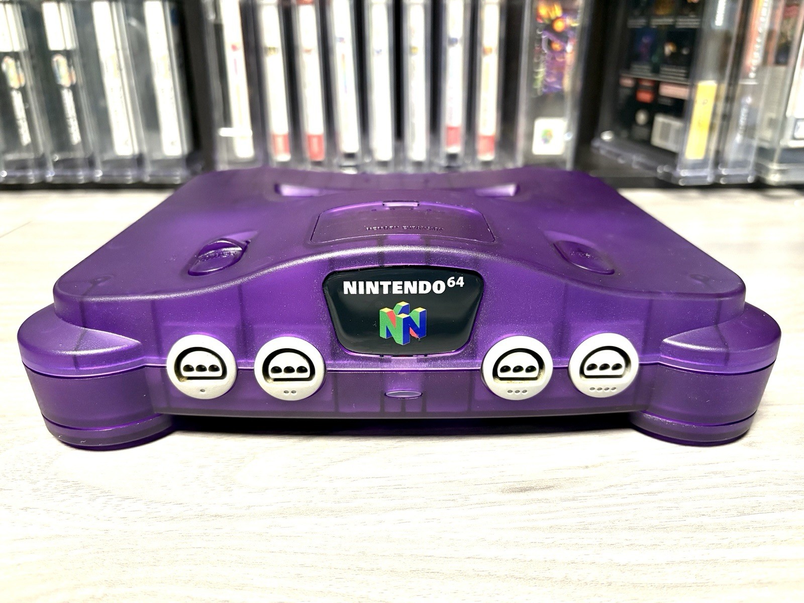 N64 Nintendo 64 Transparent Purple Funtastic Console Re-Shelled
