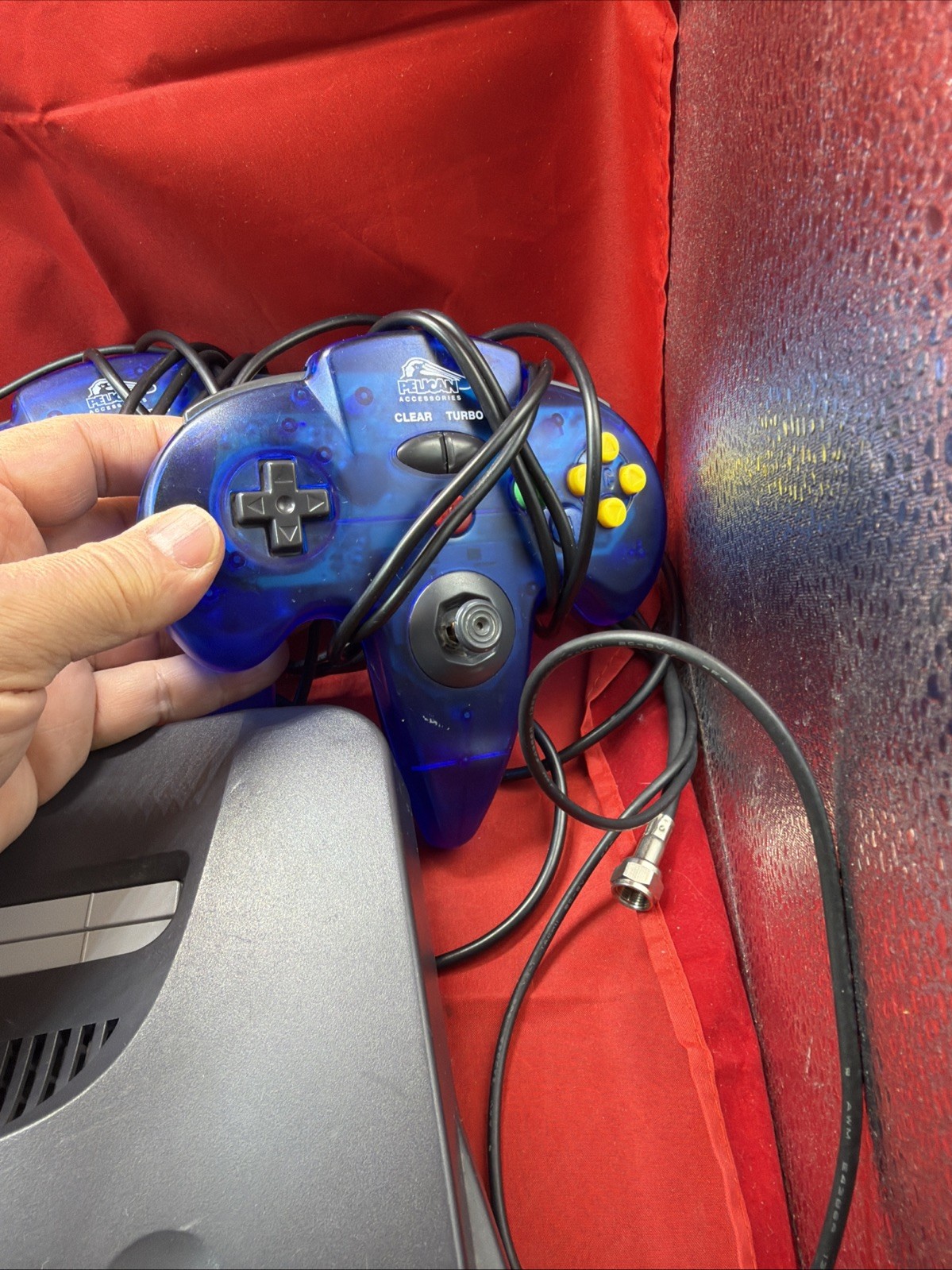 Nintendo 64 N64 System Home Game Console controller & Cords No Expansion Pack