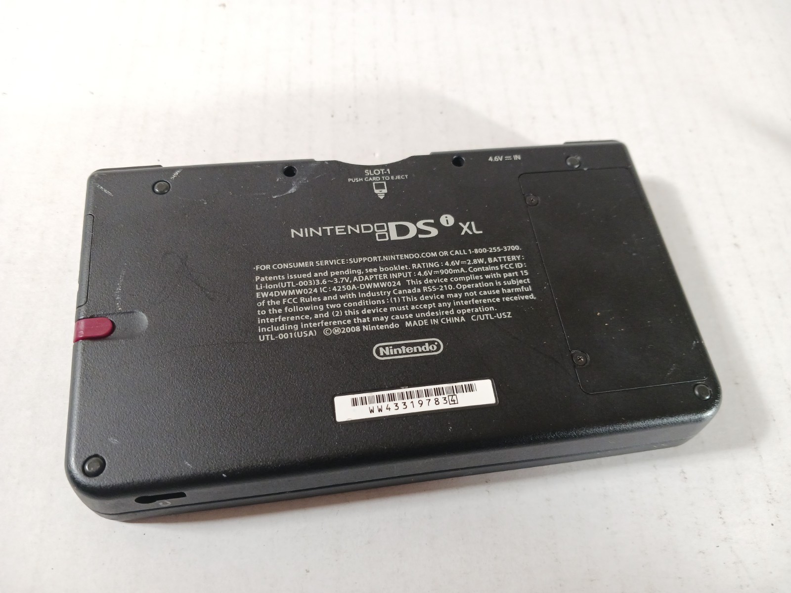 Nintendo DSI XL Super Mario 25th Anniversary Broken Cartridge Slot AS-IS Read