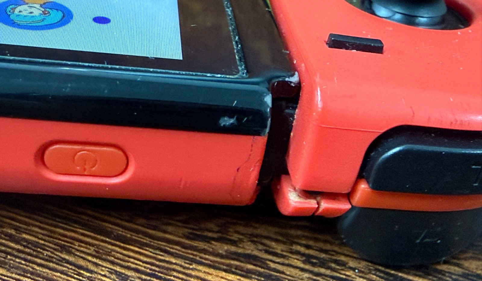 Nintendo Switch OLED – Red Model – Fair Used Cond – Chipped Plastic – Works READ