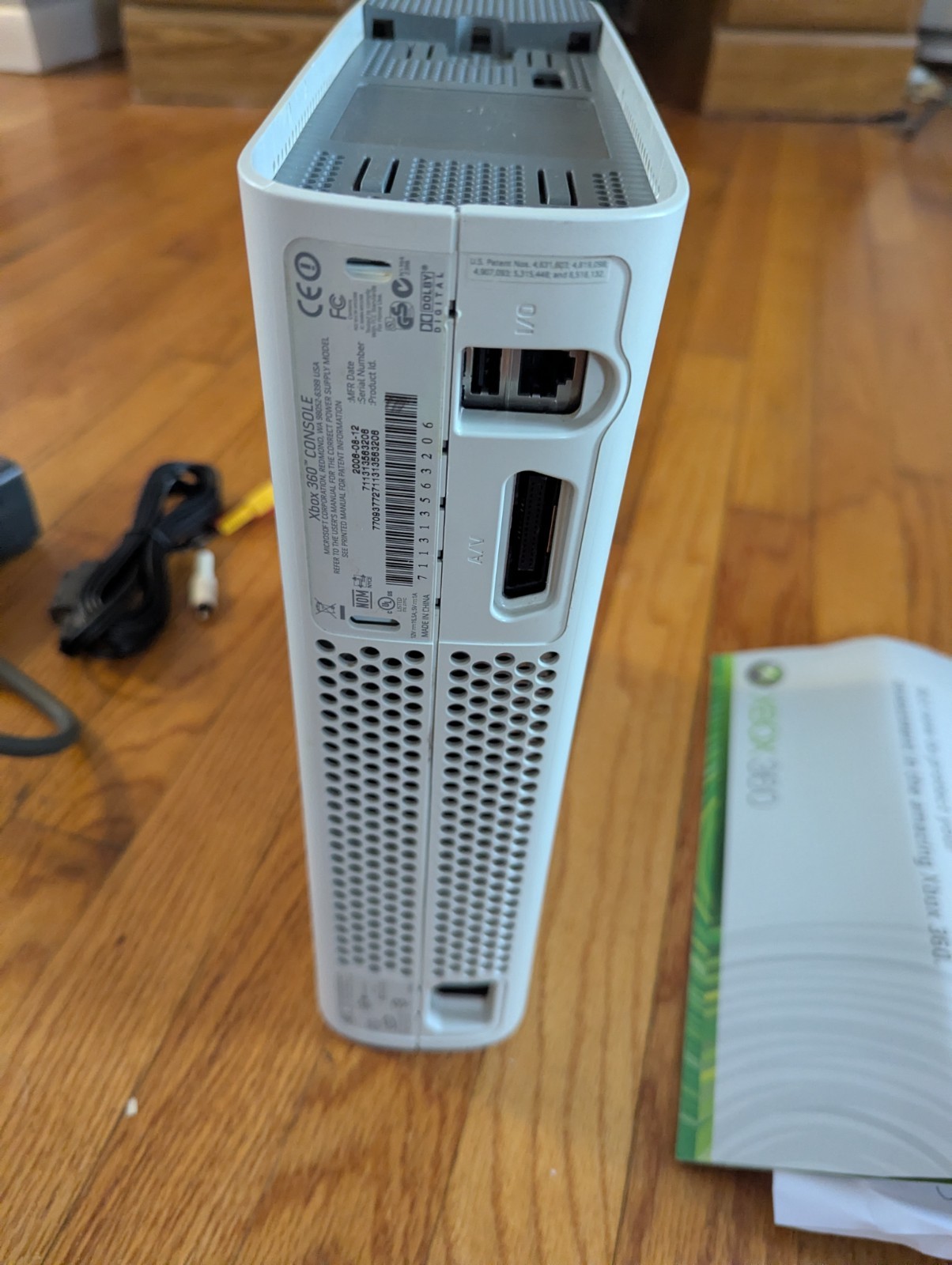 Microsoft Xbox 360 Pro 20GB Console – White – UNTESTED