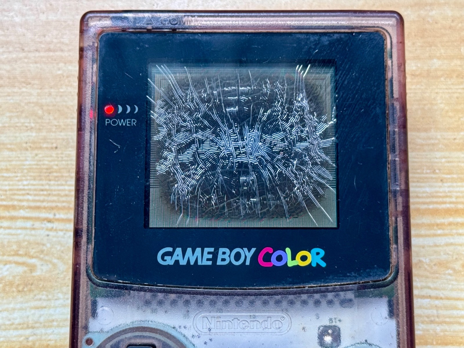 Nintendo Gameboy Color CGB-001 Atomic Transparent Purple Handheld System Console
