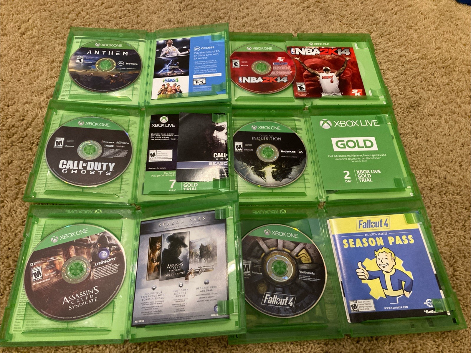 Microsoft Xbox One X (1787) Console Bundle Game + Cables + Controller- Tested!