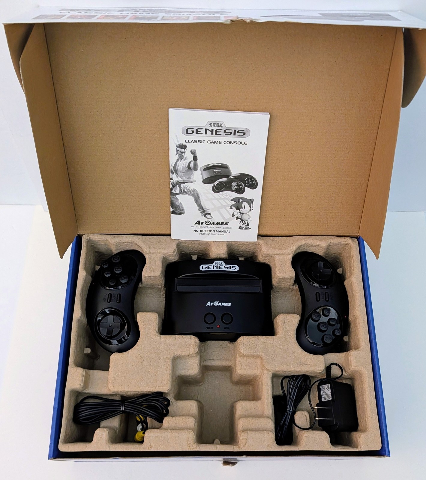 SEGA GENESIS CLASSIC MINI GAME CONSOLE WITH 80 BUILT IN GAMES 25th Ed. OPEN BOX