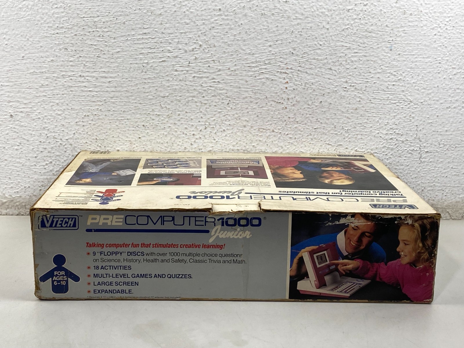 Vintage VTECH Pre Computer Junior 1000 Learning Educational Game 1990 NEW