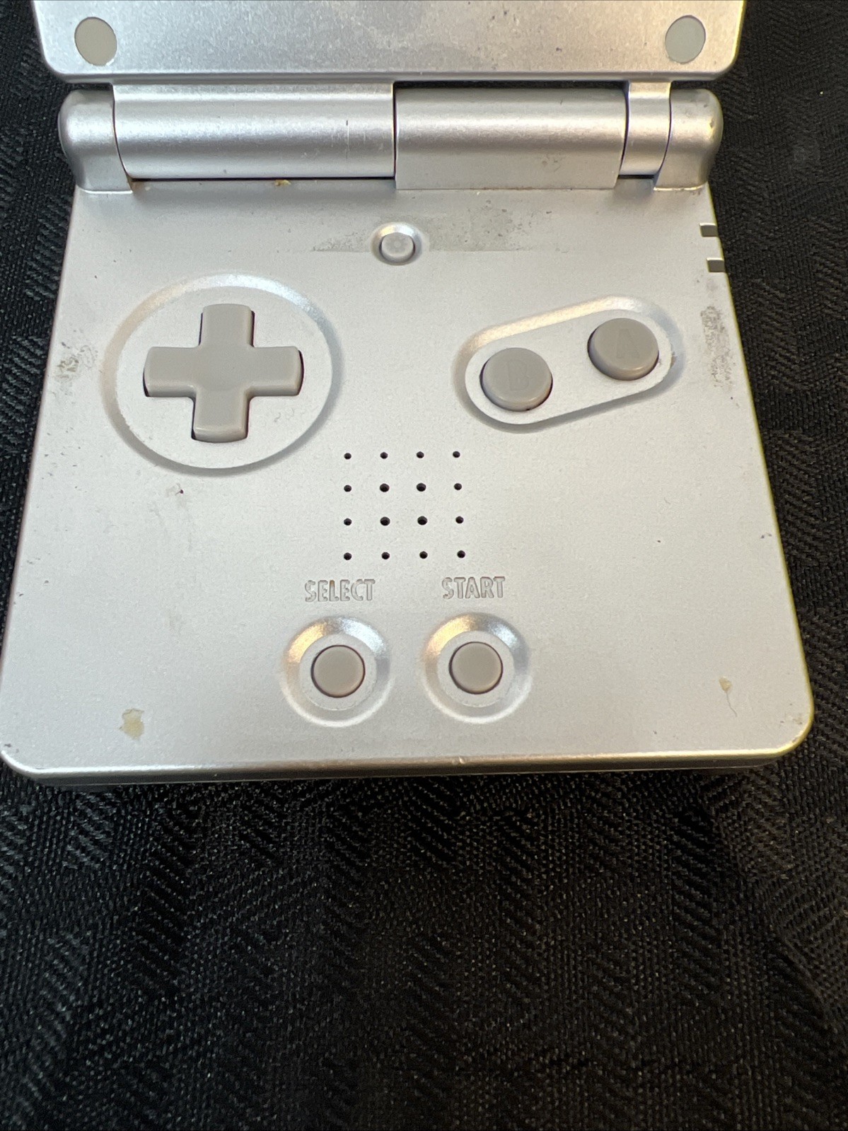 Nintendo Game Boy Advance SP Silver Console with Headphone Jack -No Battery READ