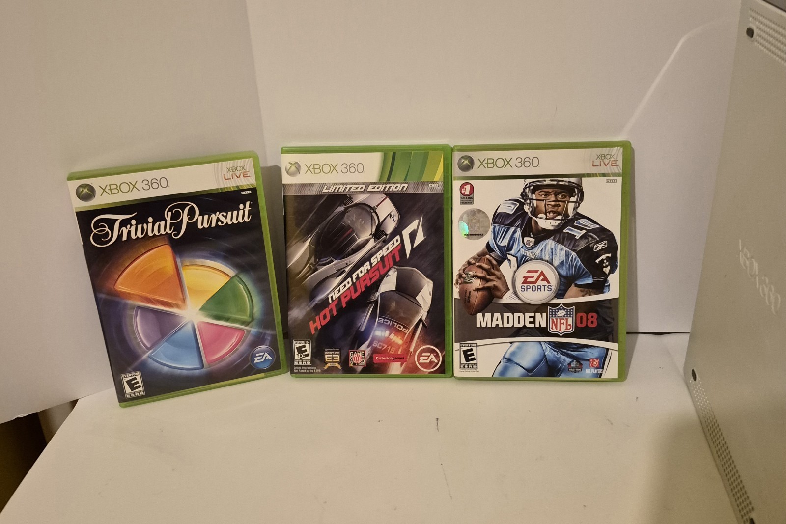 120GB Microsoft XBox 360 White Video Game Console Gaming System HD Bundle Lot