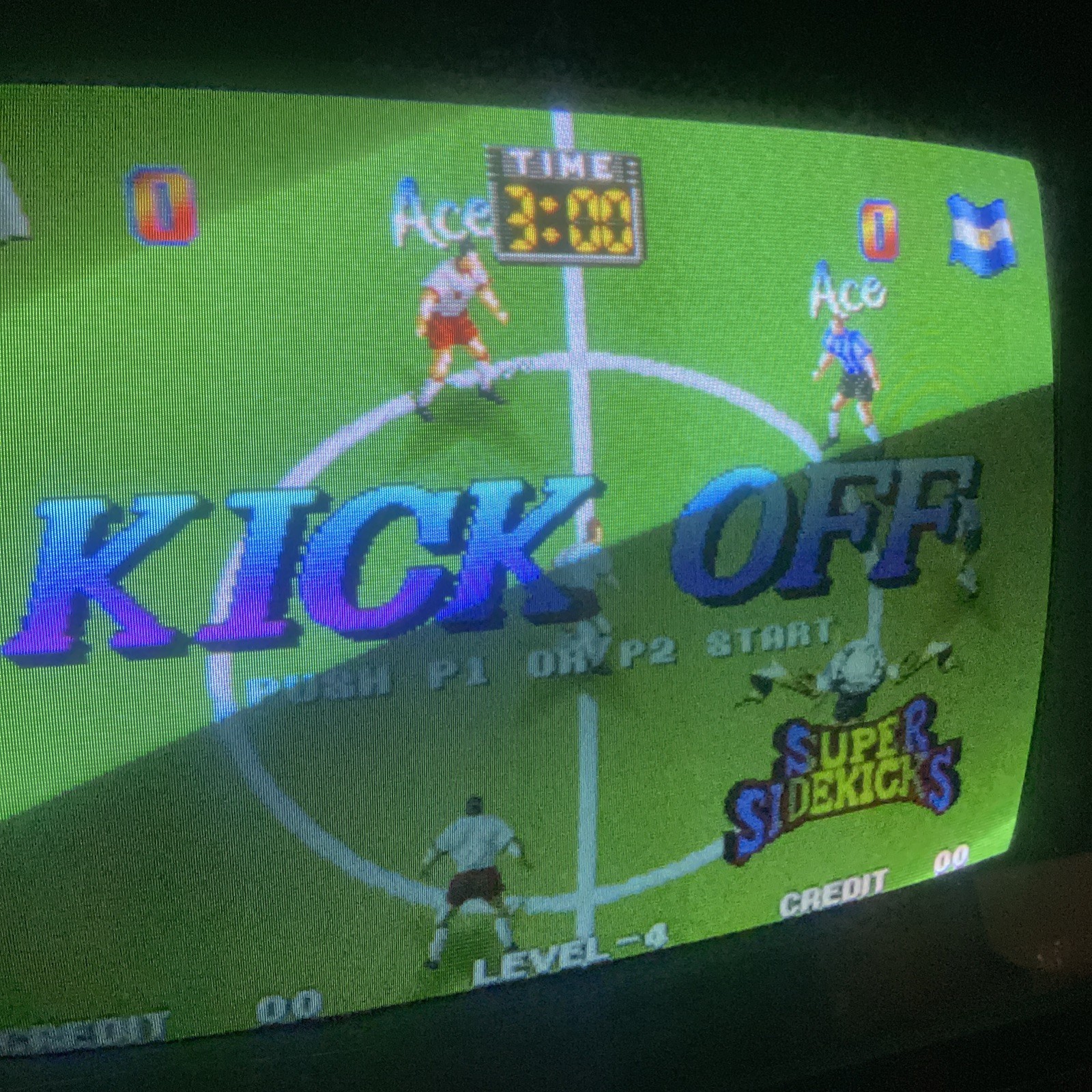 Super Sidekicks NEO GEO MVS Cartridge, Shockbox, Authentic Cart