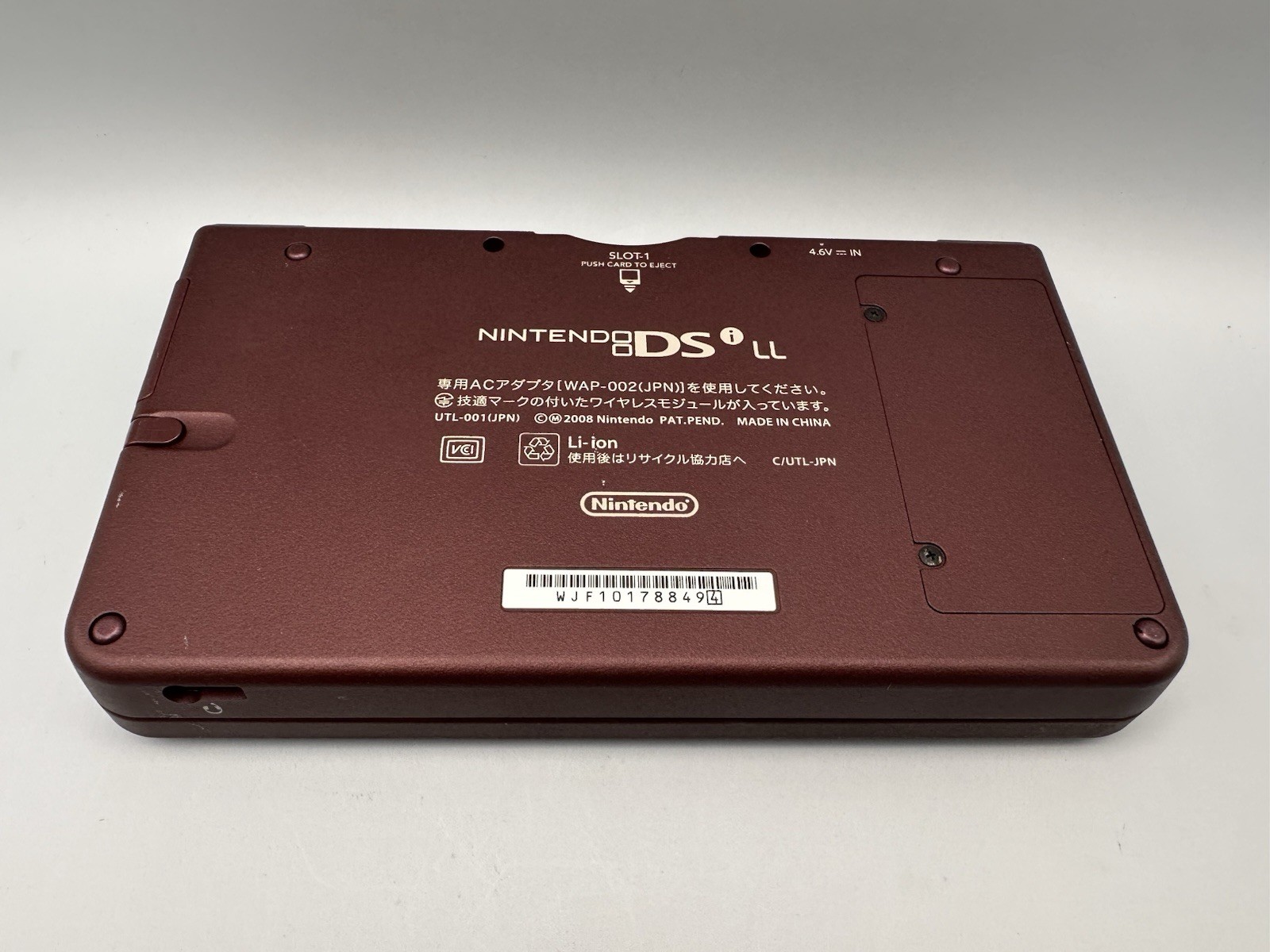 Nintendo DSi LL Wine Red Console Tested Working Region Free + New Charger
