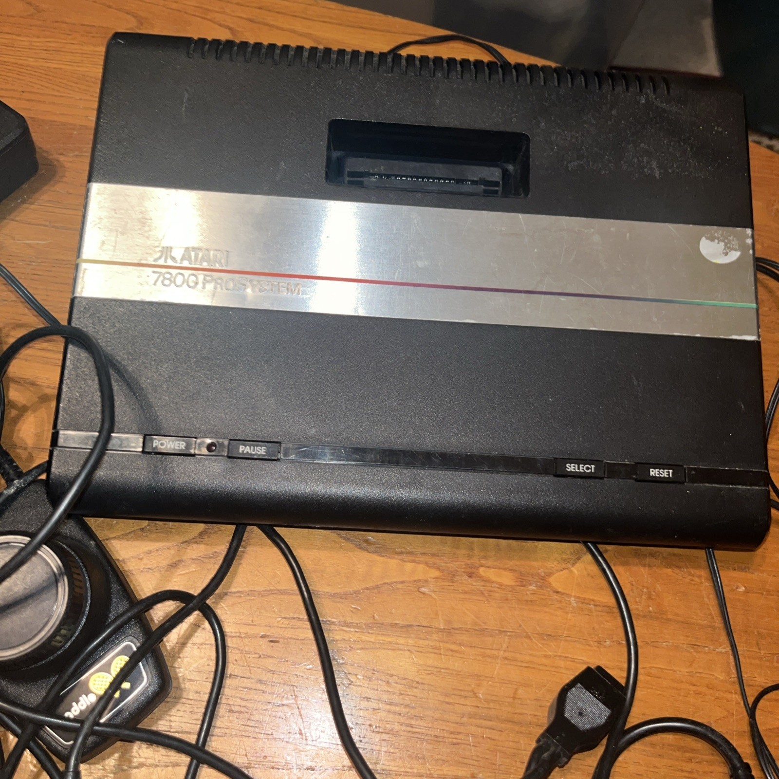 Atari 7800 ProSystem Video Game Console and Several controllers Read UNTESTED