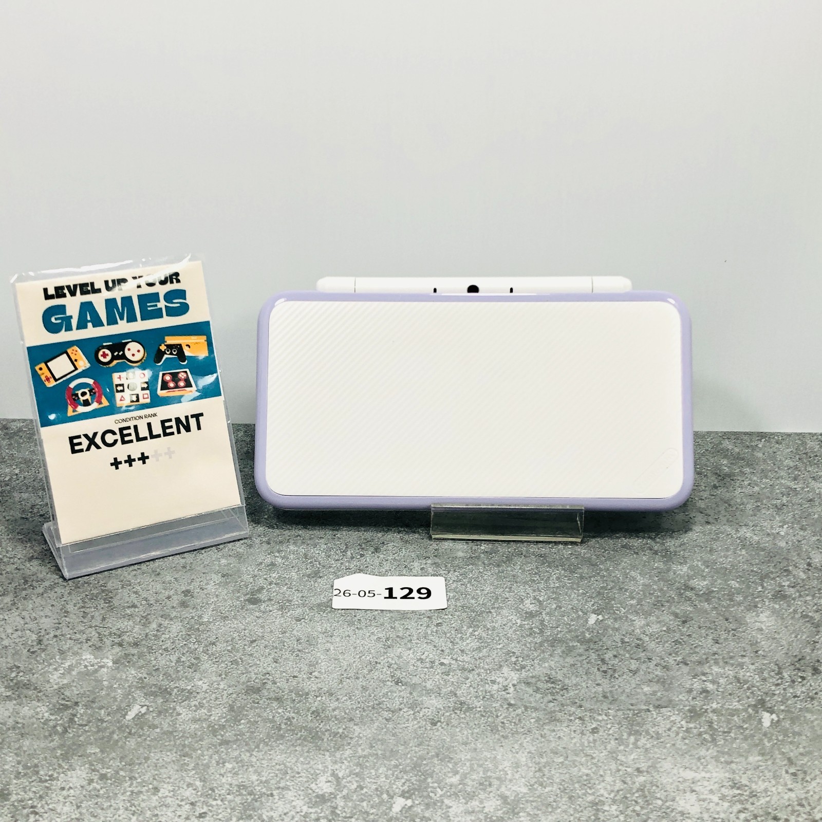 [EX+3] New Nintendo 2DS XL LL White Lavender Console Working Japanese ver 5-129