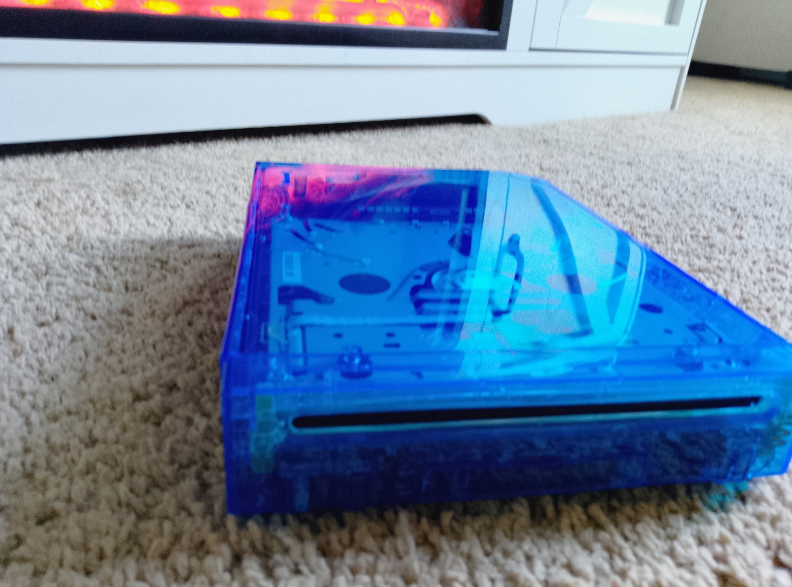 Custom Transparent Blue Wii Console Nintendo Wii Custom Wii Tested Working