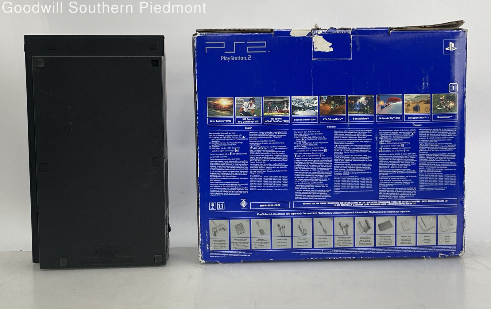 Sony PlayStation 2 PS2 SCPH-30001 R Video Game Console with Box Bundle – Tested