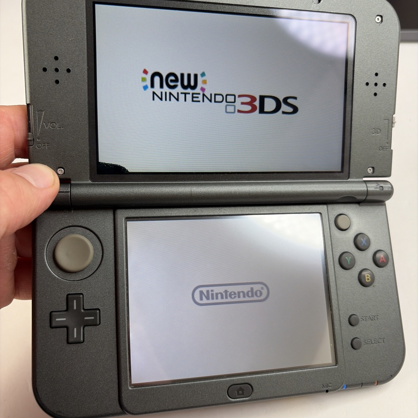 New Nintendo 3DS XL Gray Black Console Repair! READ W Charger Stylus US Version