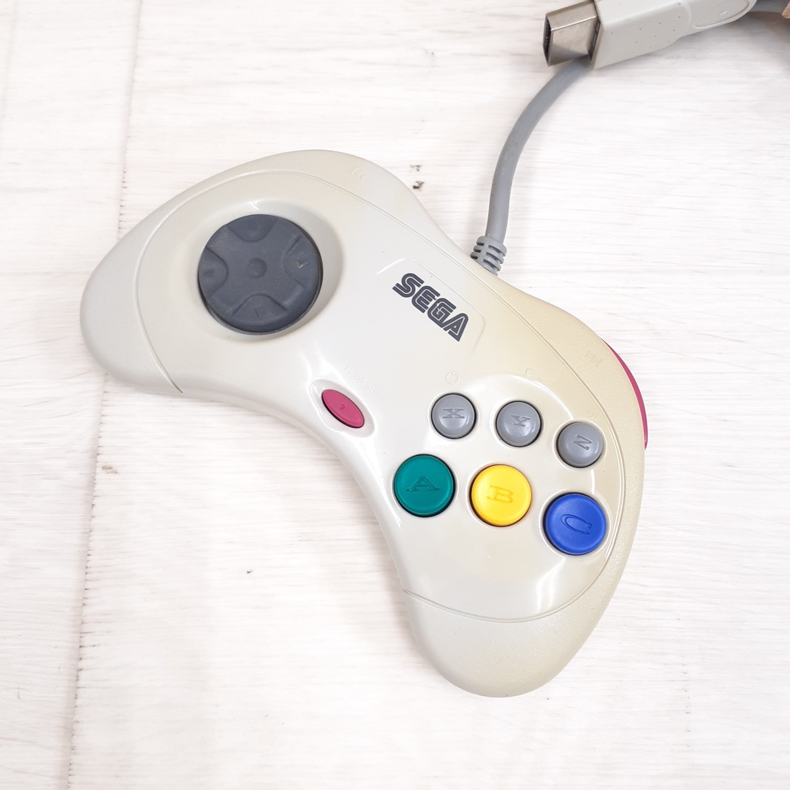 SEGA SATURN CONSOLE Bundle With 2 Controllers & 3 Games Japan White Tested