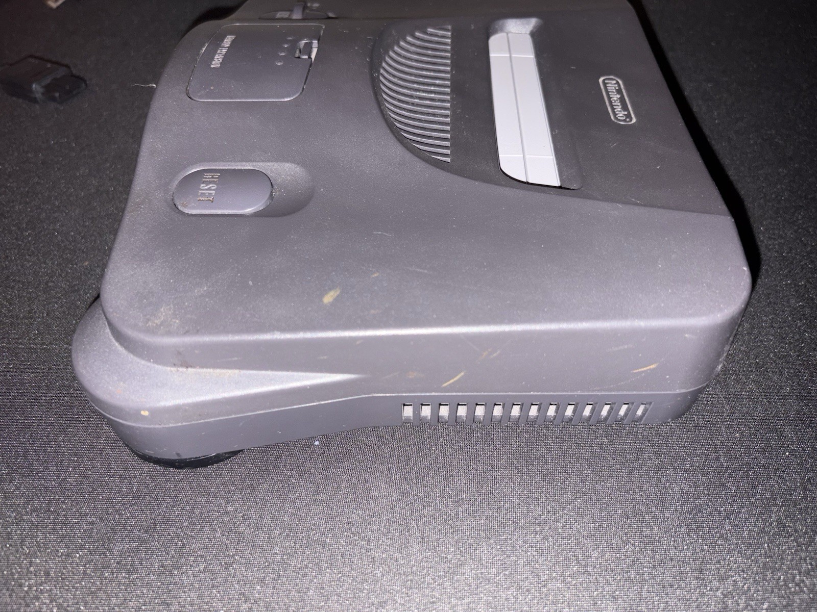Nintendo 64 N64 Console Bundle Charcoal Gray Tested OEM Controller Works