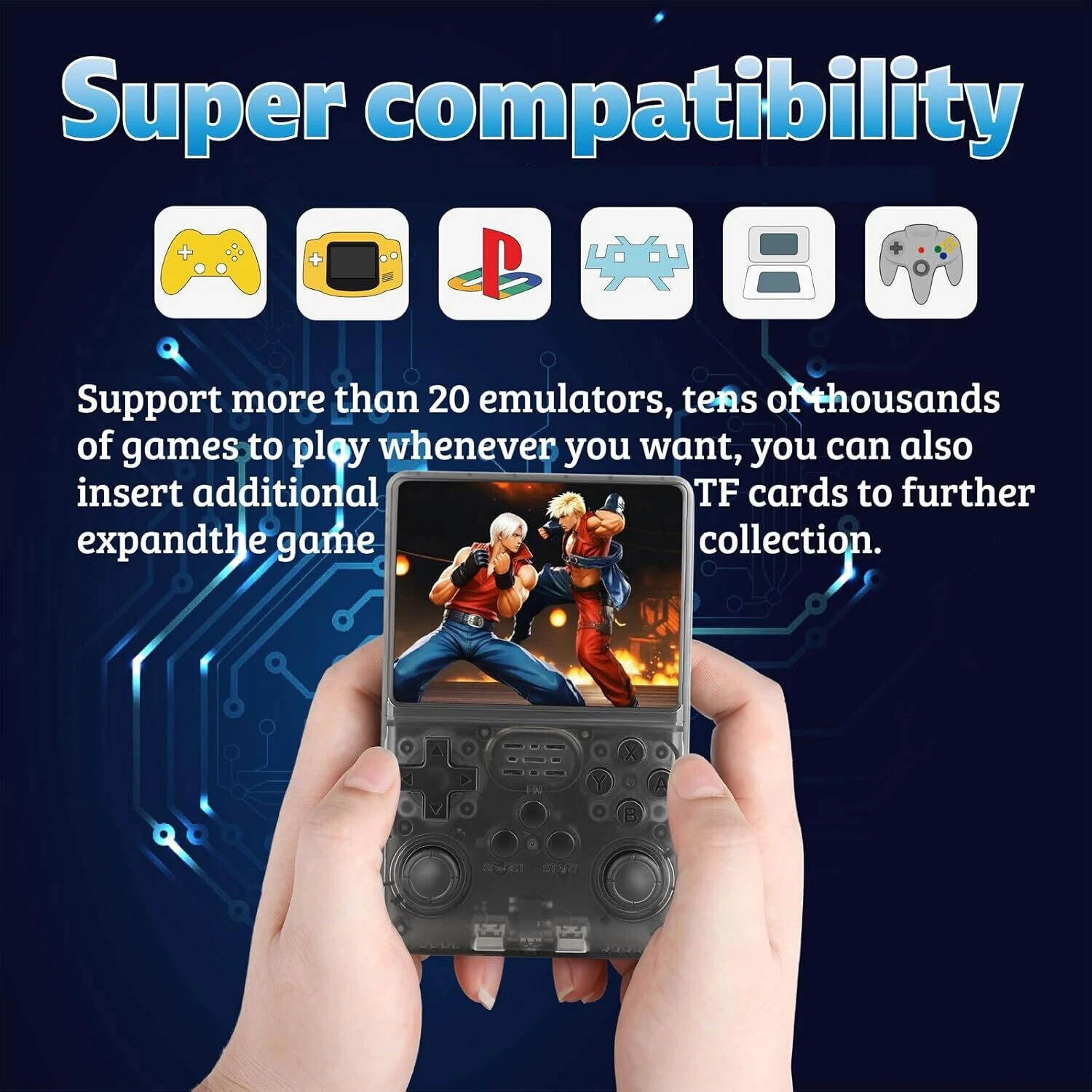 128GB,R36S Handheld Game Console 3.5 Inch IPS Screen,20000+ Games, Video Games