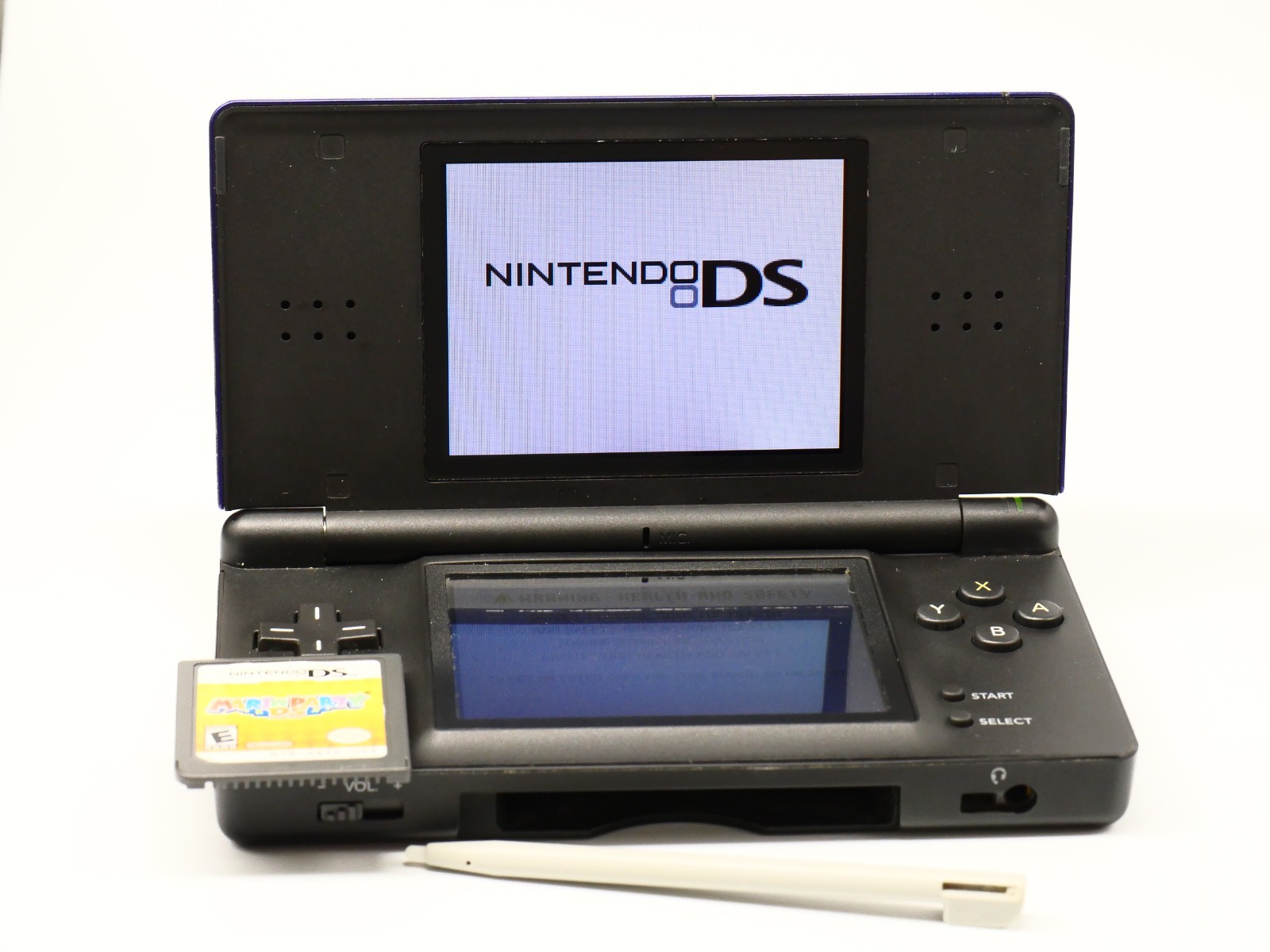 Nintendo DS Lite Console Blue w Stylus + Mario Party Game