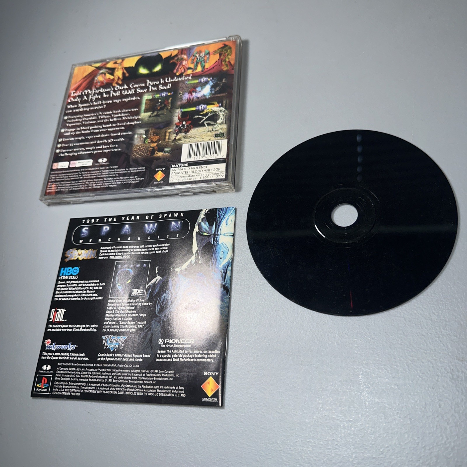 Spawn: The Eternal (Sony PlayStation 1) PS1 Complete! CIB PS1 Game