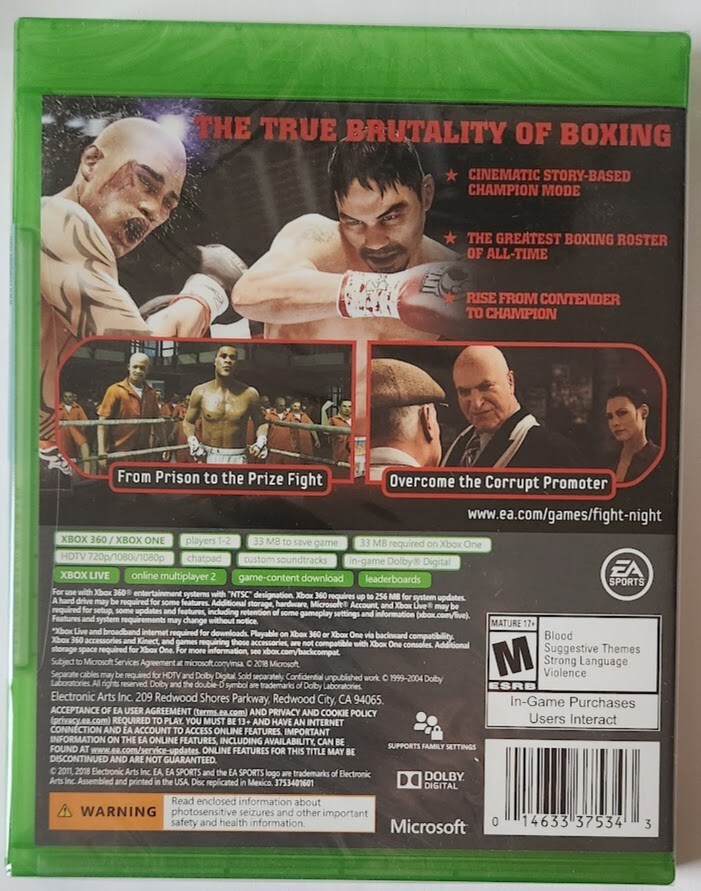 Fight Night Champion Xbox 360 Brand New Game Special [2011 Fighting]