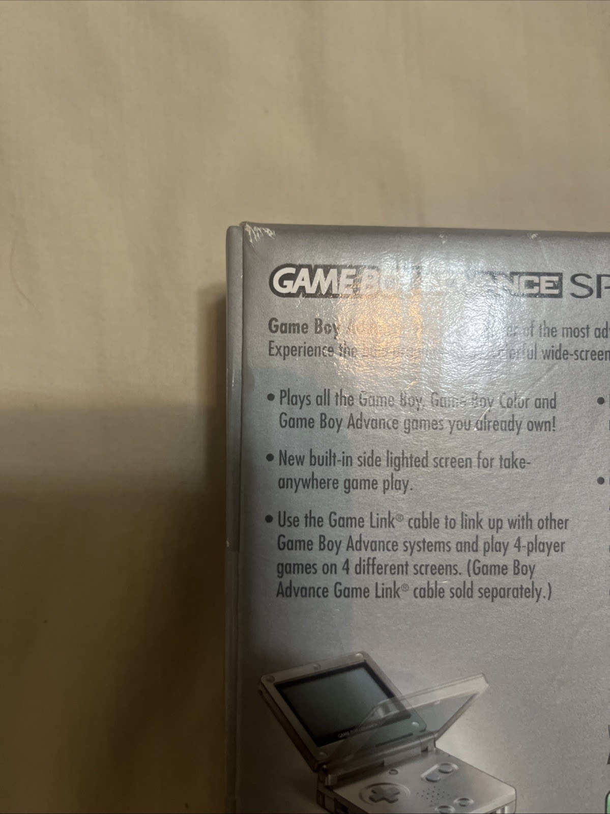 Nintendo Game Boy Advance SP-Silver FACTORY SEALED NEVER OPENED READ DESCRIPTION