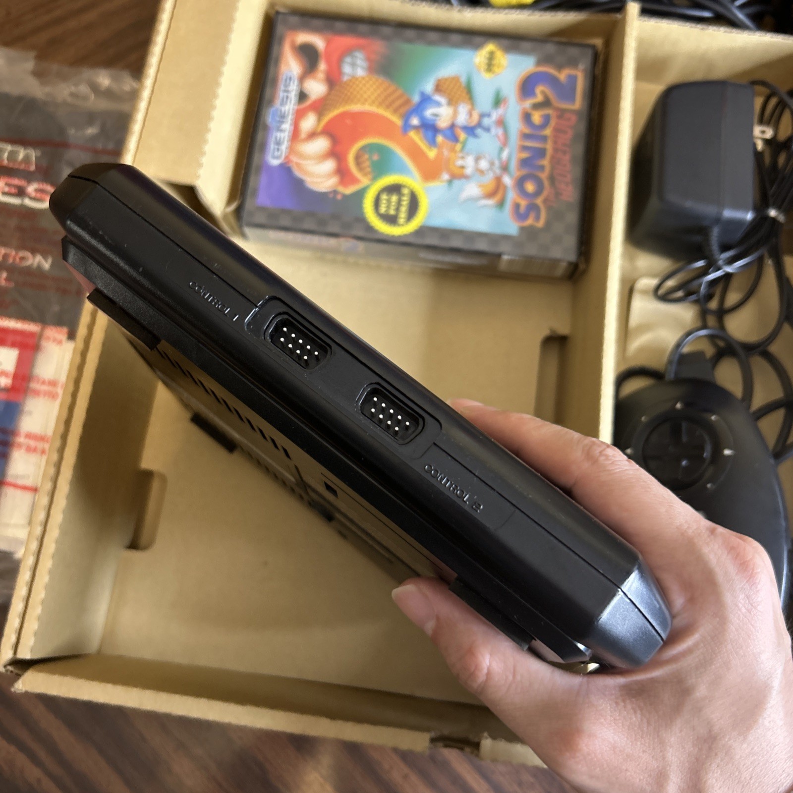 Sega Genesis Model 2 Console Complete in Box Sonic 2 Bundle Manual Reg Card Post