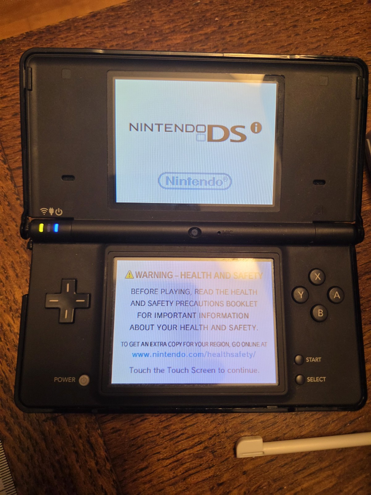 Nintendo DSi Black W/Gold Protective Case Handheld 2 Stylis Charger & Emma Game