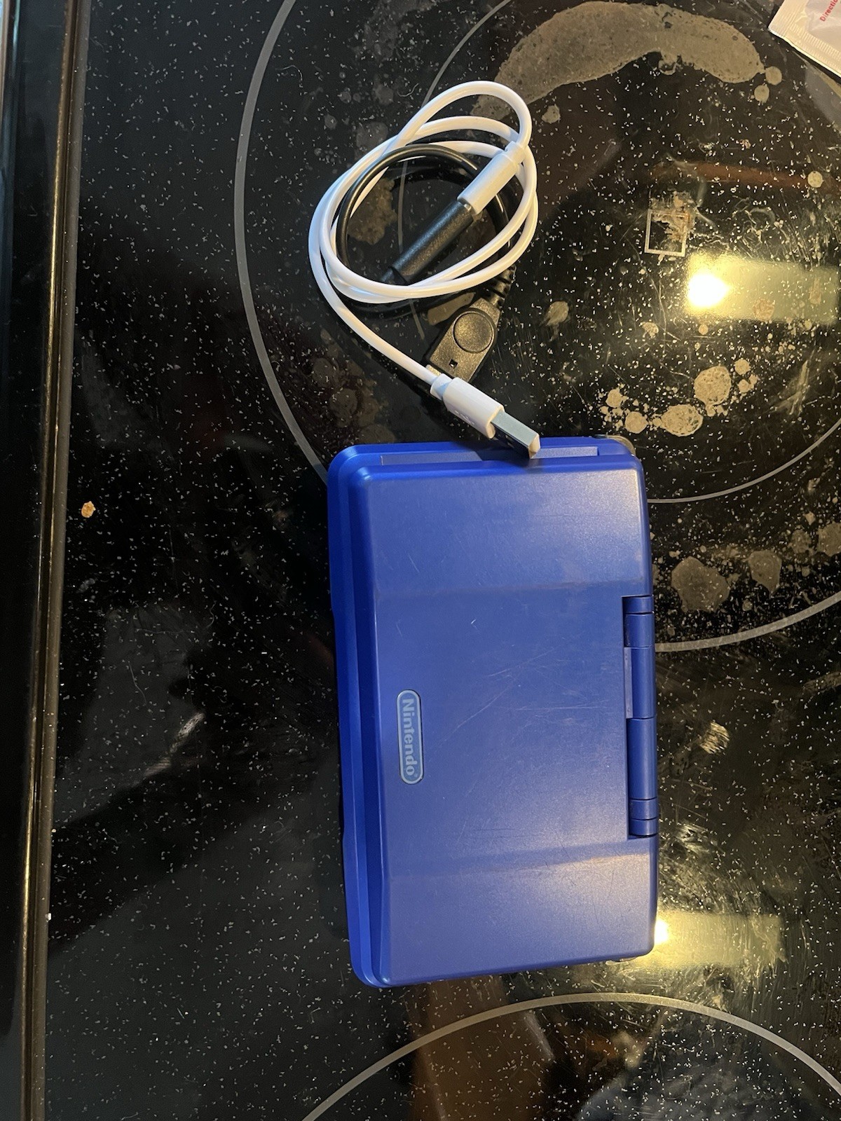 Original Nintendo DS NTR-001 Blue (No Stylus) FULLY TESTED & WORKING